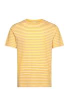 Striped T-Shirt Tops T-shirts Short-sleeved Yellow GANT