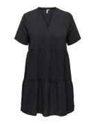 ONLY Carmakoma Carluxjoy 2/4 Knee Dress Aop Svart