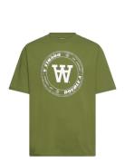 Double A By Wood Wood Asa Tirewall T-Shirt Gots Grön