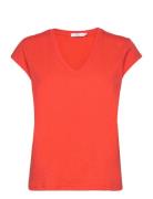 Coster Copenhagen Cc Heart Basic V-Neck T-Shirt Röd