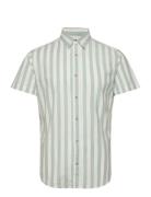 Jack & J S Jjjoshua Oxford Stripe Shirt Ss Grön