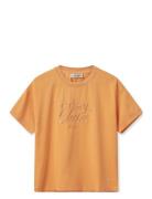 MOS MOSH Mmcacho O-Ss Embroidery Tee Orange