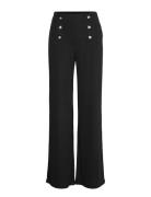 Lauren Ralph Lauren Stretch Jersey Wide-Leg Pant Svart