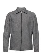 Slhloosedoller Overshirt Ls W Tops Overshirts Grey Selected Homme