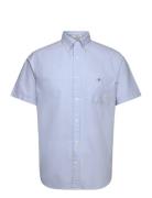 Reg Oxford Ss Shirt Tops Shirts Short-sleeved Blue GANT