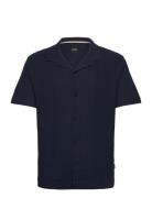 Powell 129 Tops Shirts Short-sleeved Blue BOSS