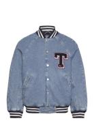 Tommy Jeans Letterman Denim Jacket Ch7011 Blå