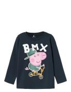 Name It Nmmjonin Peppapig Ls Top Cplg Marinblå