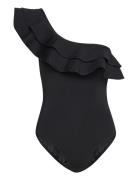 Malina Eleonor -Shoulder Swimsuit Svart