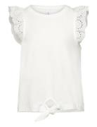 Vmpanna Lace Knot Ss Top Jrs Girl Tops T-shirts Sleeveless White Vero ...
