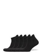 5-Pk Ancle Running Socks Sport Socks Footies-ankle Socks Black ZEBDIA
