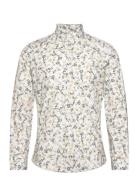 Lindbergh Aop Floral Shirt L/S Vit