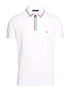 Tommy Hilfiger Rwb Zip Placket Tipping Reg Polo Vit