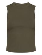 Björn Borg Studio Rib Tank Khaki Green