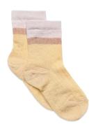 Norma Glitter Socks Sockor Strumpor Yellow Mp Denmark