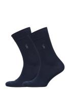 Polo Ralph Lauren Underwear Cotton-Blend Dress Sock 2-Pack Svart