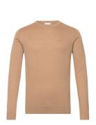 Lindbergh Merino Knit O-Neck Beige