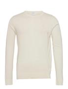 Lindbergh Merino Knit O-Neck Vit