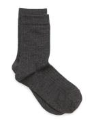 Mp Denmark Wool Rib Socks Grå