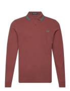 Ls Twin Tipped Shirt Tops Polos Long-sleeved Brown Fred Perry