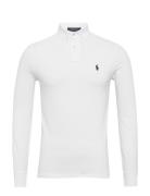 Polo Ralph Lauren Custom Slim Fit Mesh Polo Shirt Vit