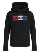 Jack & J S Jjecorp Logo Sweat Hood Noos Jnr Svart