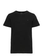 Boys Basic Cn Knit S/S Tops T-shirts Short-sleeved Black Tommy Hilfige...