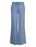 Lauren Ralph Lauren Soft Drapey Linen-Pant Blå