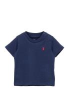 Ralph Lauren Baby Cotton Jersey Crewneck Tee Blå