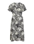 Vila Vilovie S/S Wrap Midi Dress - Noos Vit