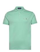 Custom Slim Fit Soft Cotton Polo Shirt Tops Polos Short-sleeved Green ...