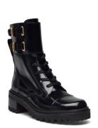 Mallory Shoes Boots Ankle Boots Laced Boots Black See By Chloé