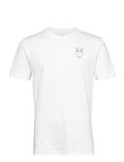 Knowledge Cotton Apparel Owl Chest Tee - Gots/Vegan Vit