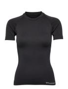 Hmlclea Seamless Tight T-Shirt Sport T-shirts & Tops Short-sleeved Bla...