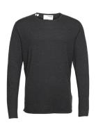 Selected Homme Slhrome Ls Knit Crew Neck Noos Svart