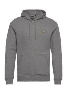 Lyle & Scott Zip Through Hoodie Grå