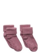 Minymo Baby Rib Sock W. Abs Rosa