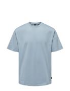 ONLY & SONS Onsfred Life Rlx Ss Tee Noos Blå