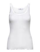 Cc Heart Poppy Silk Camisole Tops T-shirts & Tops Sleeveless White Cos...