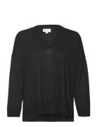 Olapw Pu Tops Knitwear Jumpers Black Part Two
