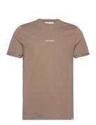 Lens T-Shirt Tops T-shirts Short-sleeved Brown Les Deux