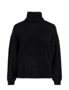 Vila Vilajuli Rollneck L/S Knit - Noos Svart