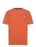 M Seasons Coolcell Tee Sport T-shirts Short-sleeved Orange PUMA