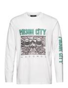 Poison City Ls Tee Tops T-shirts Long-sleeved White NEUW