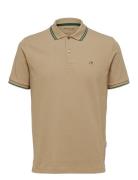 Selected Homme Slhdante Sport Ss Polo Noos Beige