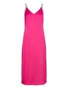 Vila Viellette Singlet Satin Dress/Su - Noos Rosa