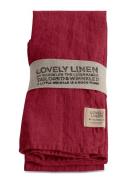 Lovely Linen Lovely Napkin Röd