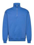Crew Half-Zip Sweatshirt Tops Sweat-shirts & Hoodies Sweat-shirts Blue...