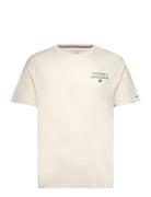 Tommy Hilfiger Cn Ss Tee Logo Kräm