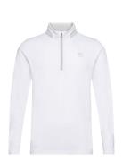 Lightweight 1/4 Zip Sport Sweat-shirts & Hoodies Sweat-shirts White PU...